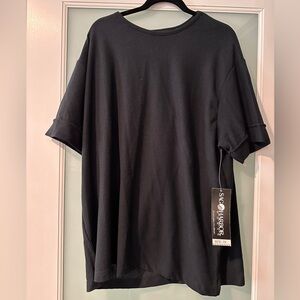 Sag Harbor Woman Black Blouse Size 3X New with Tags Vintage
